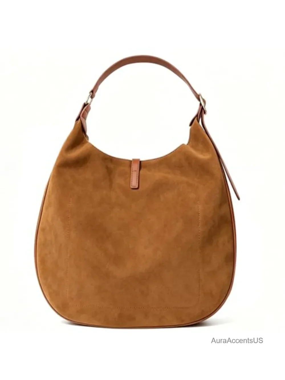 Faux Leather Adjustable Shoulder Bag Hobo